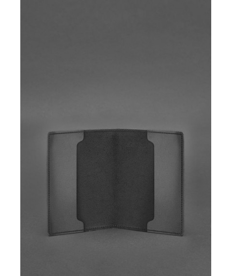 Leather cover for officer's ID 9.0 Black