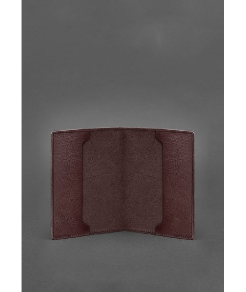 Leather cover for officer ID 9.0 burgundy