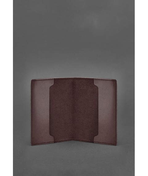 Leather cover for officer ID 9.0 burgundy