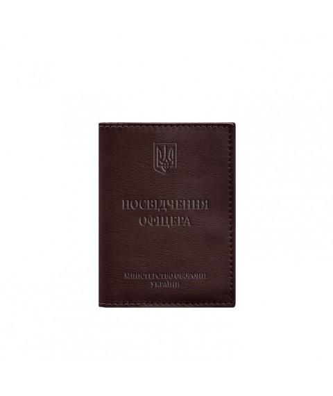Leather cover for officer ID 9.0 burgundy