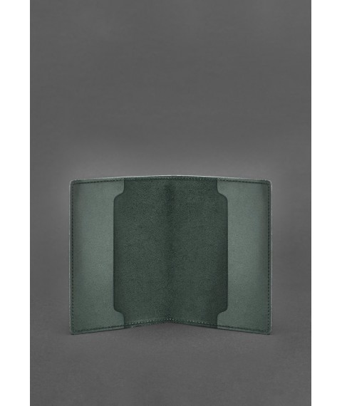 Leather cover for officer ID 9.0 green