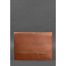 Leather document folder A4 (with magnets) light brown