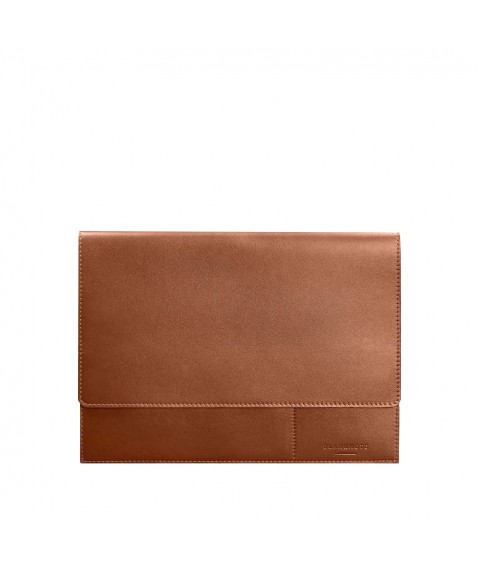 Leather document folder A4 (with magnets) light brown