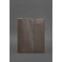 Leather document folder "Family" A4 on a segregator with files, dark beige