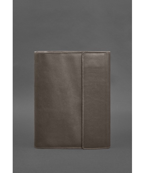 Leather document folder "Family" A4 on a segregator with files, dark beige