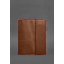 Leather document folder "Family" A4 on a segregator with files, light brown