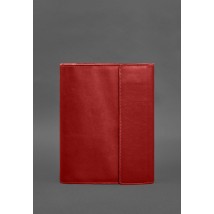 Leather document folder "Family" A4 on a segregator with files red