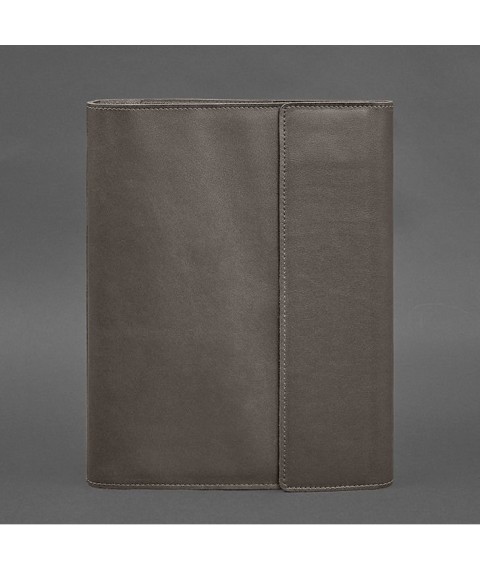 Leather document folder "Family" A4 Dark beige