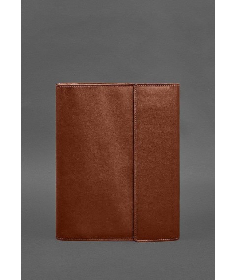 Leather document folder "Family" A4 Light brown