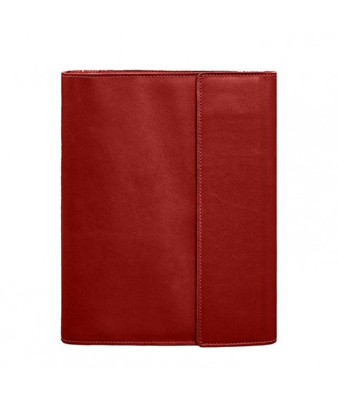 Leather document folder "Family" A4 Red