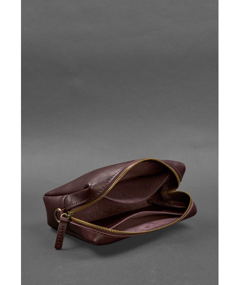 Leather cosmetic bag 3.0 Burgundy Crust