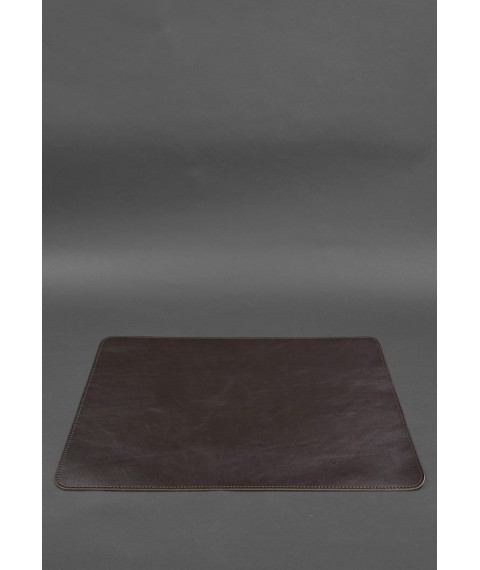 Desk set made of genuine leather 1.0 dark brown crust