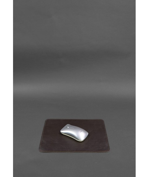 Desk set made of genuine leather 1.0 dark brown crust