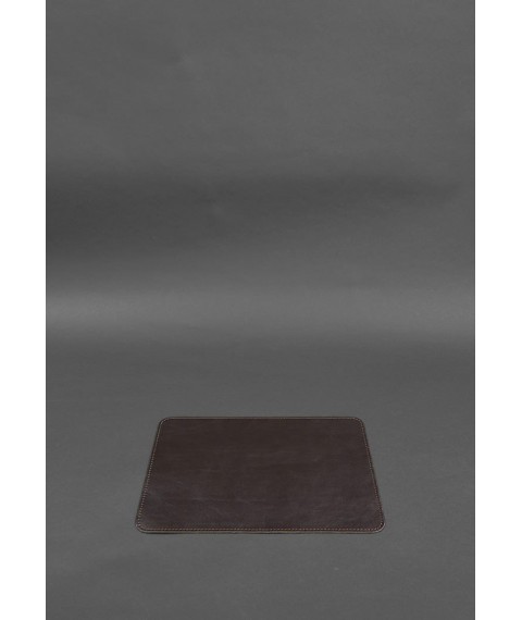 Desk set made of genuine leather 1.0 dark brown crust