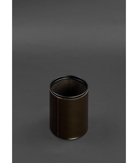Desk set made of genuine leather 1.0 dark brown crust