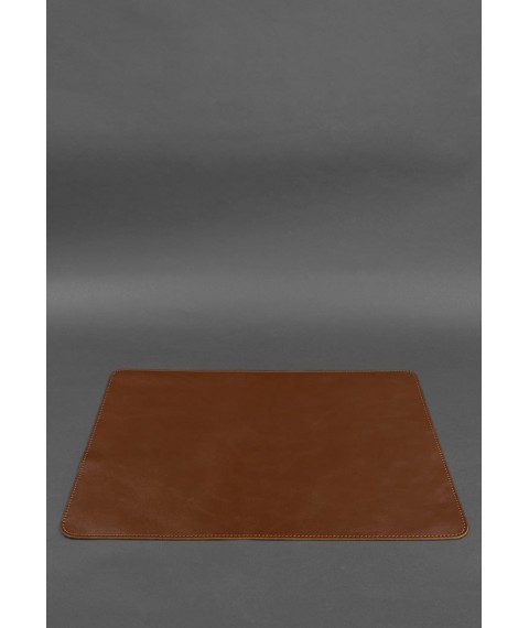 Desk set made of genuine leather 1.0 light brown crust