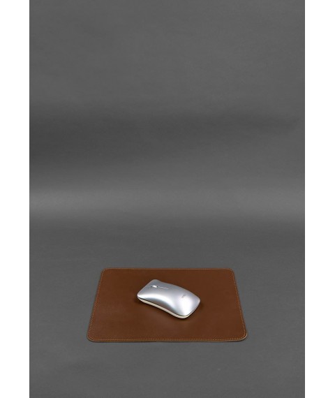 Desk set made of genuine leather 1.0 light brown crust