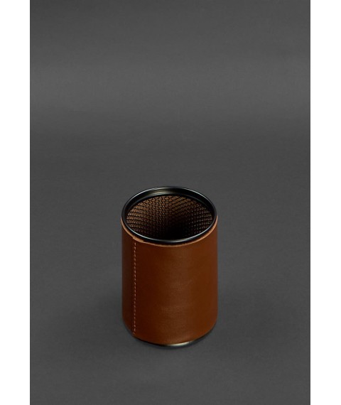 Desk set made of genuine leather 1.0 light brown crust