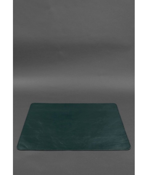 Desk set made of genuine leather 1.0 green crust