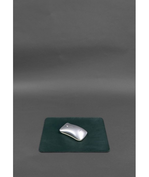 Desk set made of genuine leather 1.0 green crust