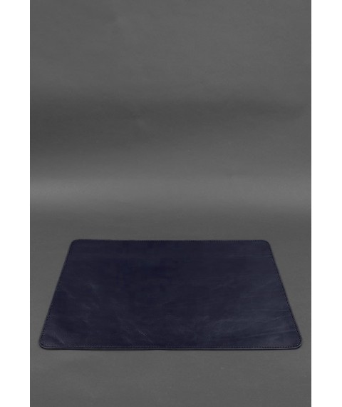 Desk set made of genuine leather 1.0 dark blue crust