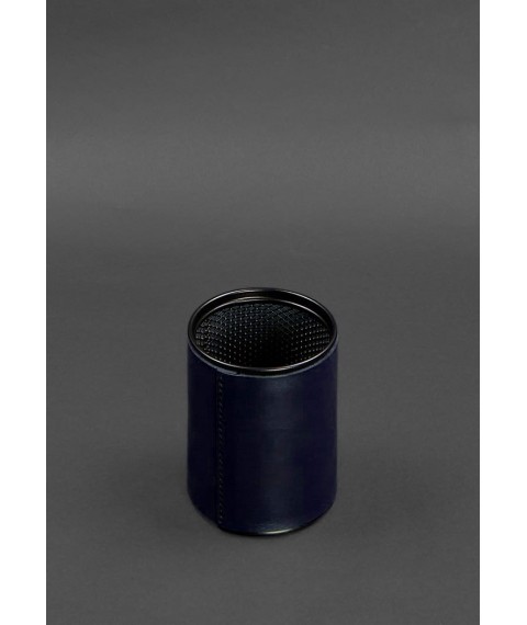 Desk set made of genuine leather 1.0 dark blue crust