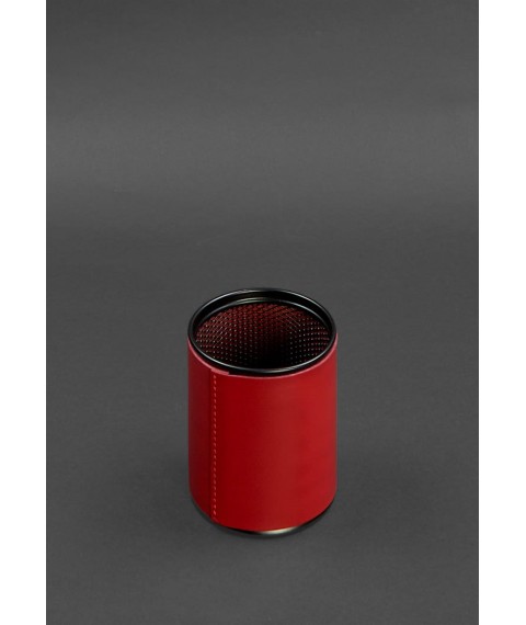 Desk set made of genuine leather 1.0 red crust