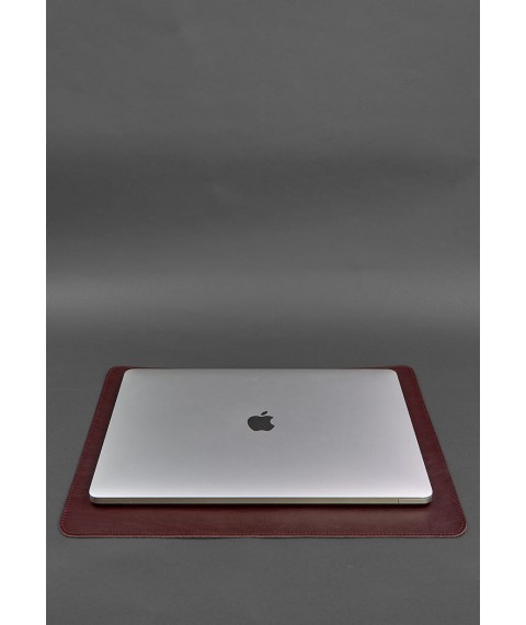Desk set made of genuine leather 1.0 burgundy crust