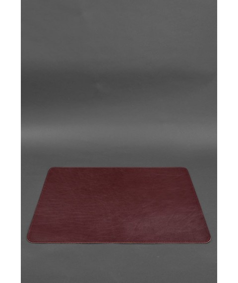 Desk set made of genuine leather 1.0 burgundy crust