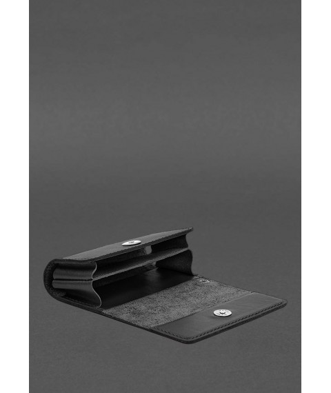 Leather case (cover) for IQOS Black