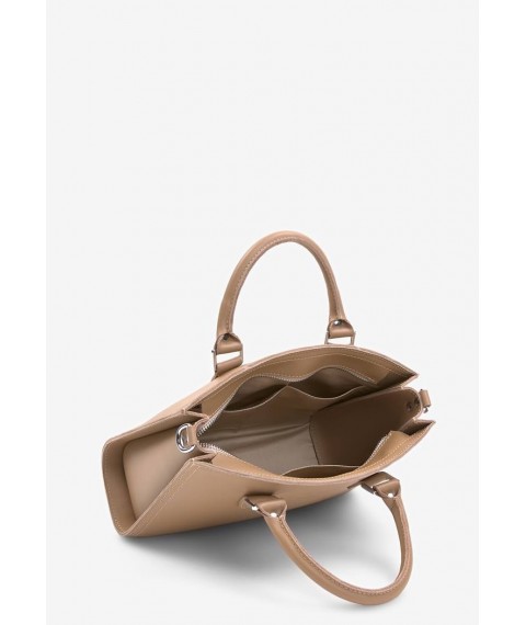 Women's leather bag Fancy A4 caramel crust