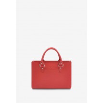 Women's leather bag Fancy red Saffiano