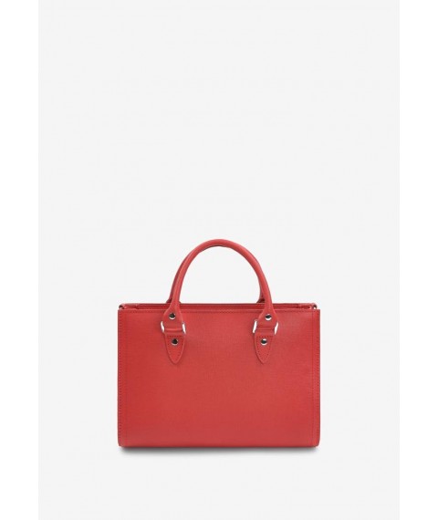Женская кожаная сумка Fancy червоний Saffiano