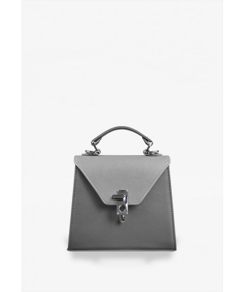 Women's leather bag Futsy Gray