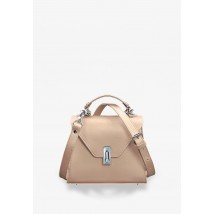 Women's leather bag Futsy Light beige