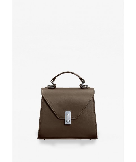 Women's leather bag Futsy Dark beige