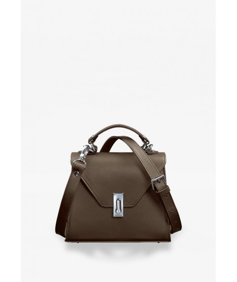 Women's leather bag Futsy Dark beige