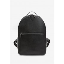 Leather backpack Groove L black flotar