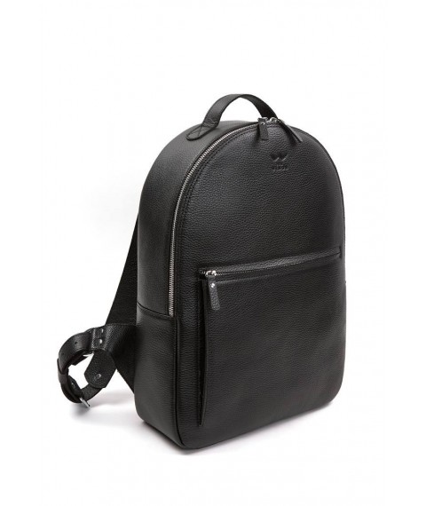 Leather backpack Groove L black flotar