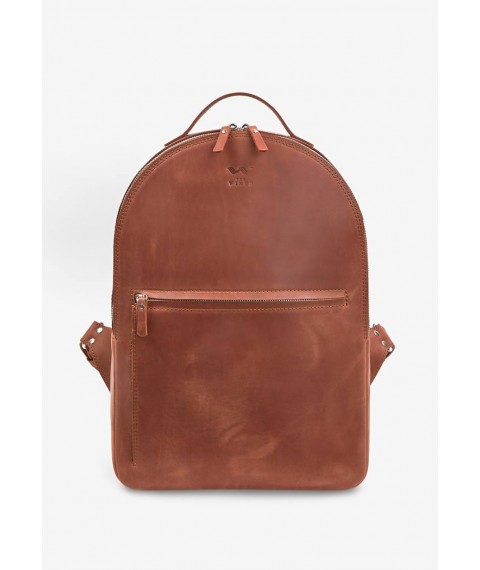 Leather backpack Groove L light brown vintage