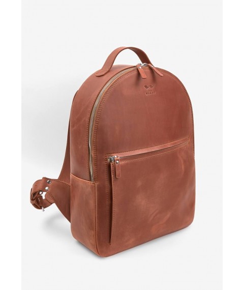 Leather backpack Groove L light brown vintage