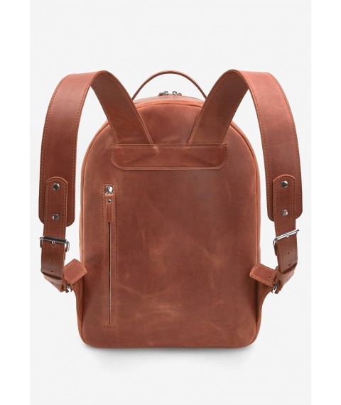 Leather backpack Groove L light brown vintage