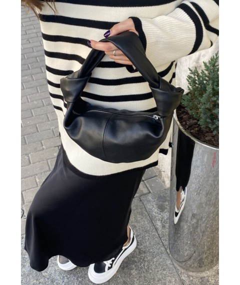 Women's leather bag Kalach black
