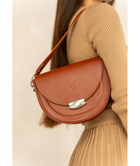 Жіноча шкіряна сумка Kira Світло-коричнева