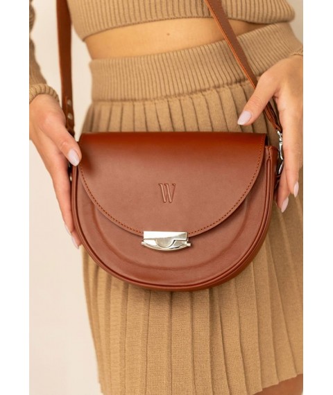 Жіноча шкіряна сумка Kira Світло-коричнева