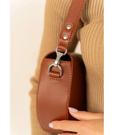 Women's leather bag Kira Light brown