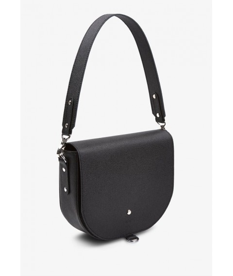 Women's leather bag Ruby L black Saffiano