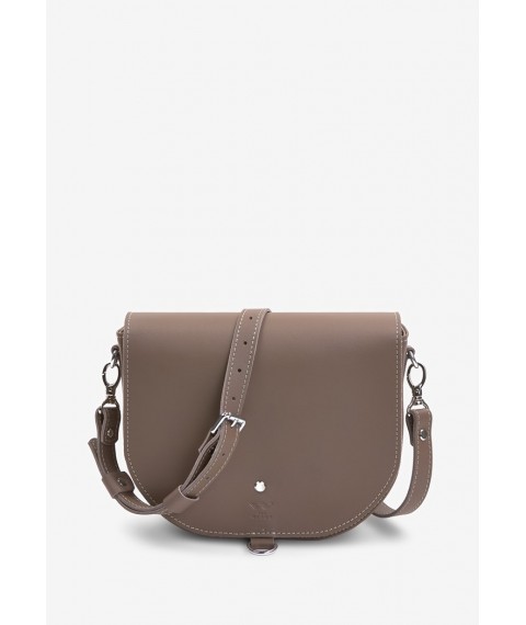 Women's leather bag Ruby L dark beige