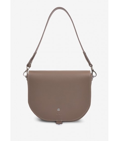 Women's leather bag Ruby L dark beige