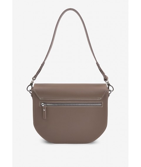 Women's leather bag Ruby L dark beige